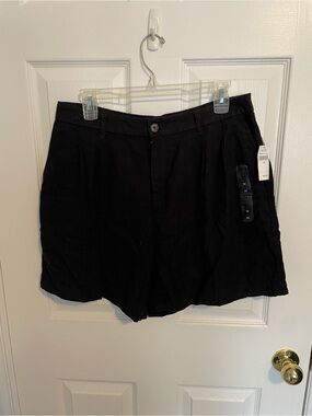 GAP Linen High Waist Black Women’s Shorts